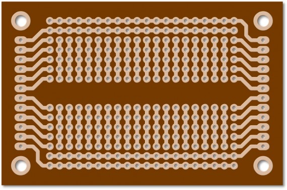 Breadboard Type General Purpose Dot Matrix PCB - CNC Drilling (Min Order Quantity 1 pc for this Product)